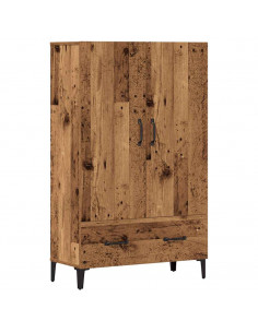 Credenza Legno Antico 70x31x115 cm in Legno Multistrato