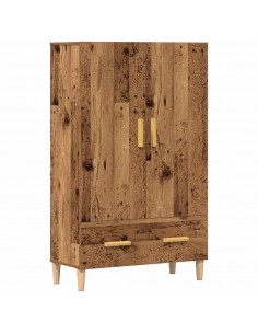 Credenza Legno Antico 70x31x115 cm in Legno Multistrato