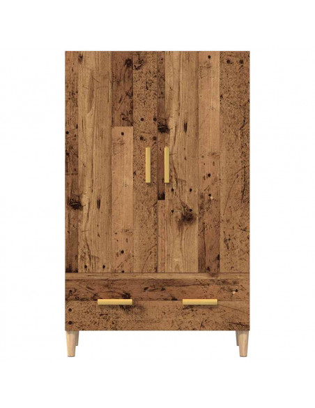 Credenza Legno Antico 70x31x115 cm in Legno Multistrato