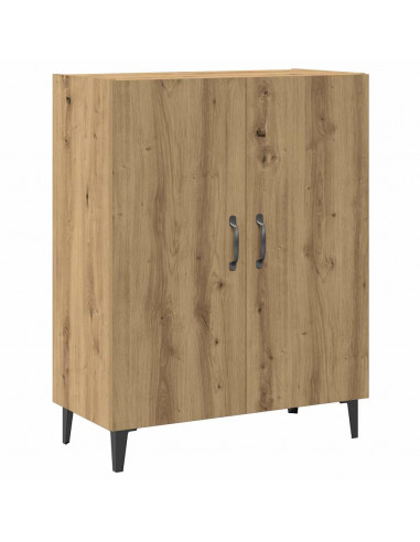 Credenza con Pensile Rovere Artigianale in Legno Multistrato