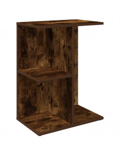 Comodino Rovere Fumo 46,5x29x61 cm in Legno Multistrato