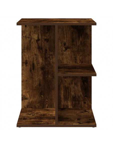 Comodino Rovere Fumo 46,5x29x61 cm in Legno Multistrato
