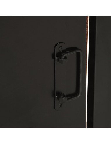 Comodino Multicolore 40x30x51 cm in Legno Massello Recupero