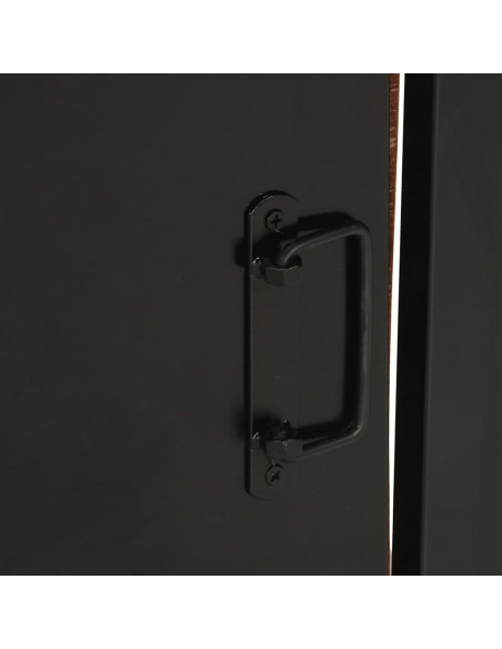 Comodino Multicolore 40x30x51 cm in Legno Massello Recupero
