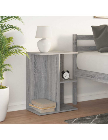 Comodino Grigio Sonoma 46,5x29x61 cm in Legno Multistrato