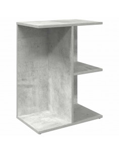 Comodino Grigio Cemento 46,5x29x61 cm in Legno Multistrato