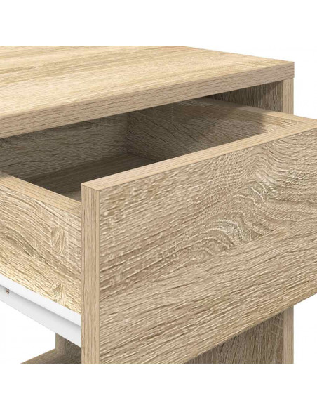 Comodino con Cassetto Rovere Sonoma 35x34x66,5 cm