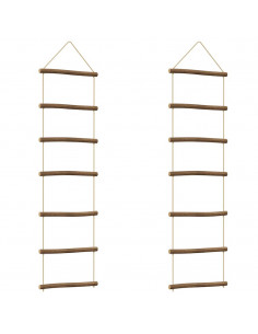 Decorazioni Parete a Forma di Scala 2 pz 30x100cm Ramo Naturale