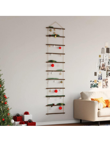 Decorazione da Parete a Forma di Scala 50x200 cm Ramo Naturale