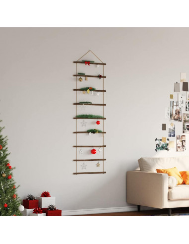 Decorazione da Parete a Forma di Scala 50x150 cm Ramo Naturale