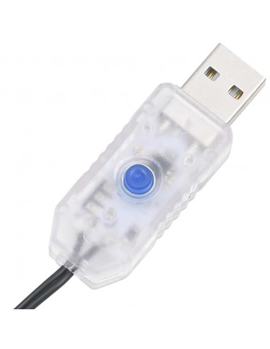 Illuminazione per Albero di Natale 363 LED Bianco Freddo 182 cm