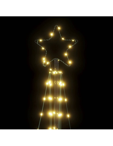 Illuminazione per Albero di Natale 363 LED Bianco Caldo 182 cm