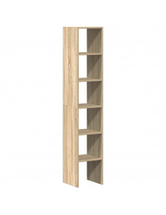 Librerie 2 pz Impilabili Rovere Sonoma 30x30x80 cm Truciolato