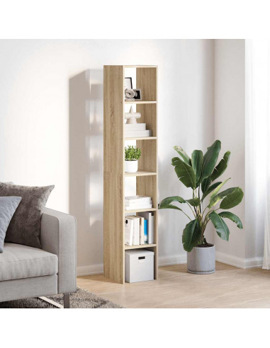 Librerie 2 pz Impilabili Rovere Sonoma 30x30x80 cm Truciolato