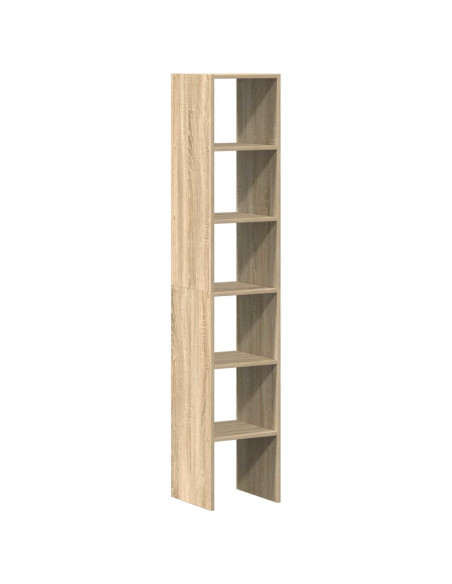 Librerie 2 pz Impilabili Rovere Sonoma 30x30x80 cm Truciolato