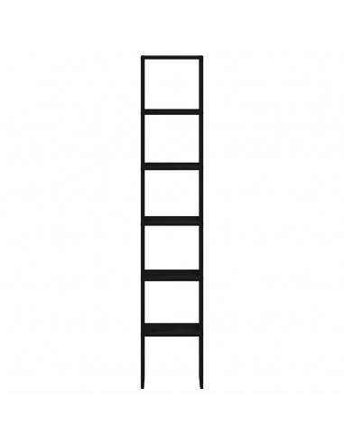 Librerie 2 pz Impilabili Rovere Nero 30x30x80 cm in Truciolato