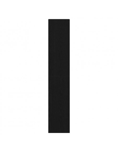 Librerie 2 pz Impilabili Rovere Nero 30x30x80 cm in Truciolato