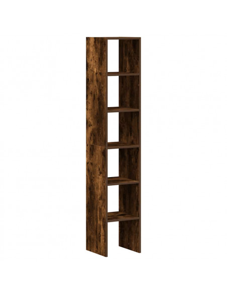 Librerie 2 pz Impilabili Rovere Fumo 30x30x80 cm in Truciolato