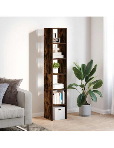 Librerie 2 pz Impilabili Rovere Fumo 30x30x80 cm in Truciolato