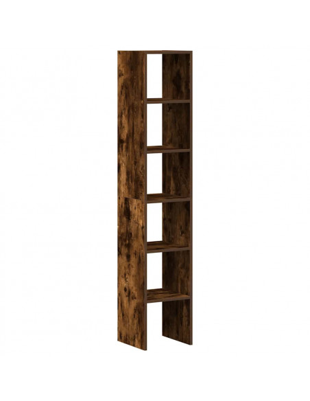 Librerie 2 pz Impilabili Rovere Fumo 30x30x80 cm in Truciolato