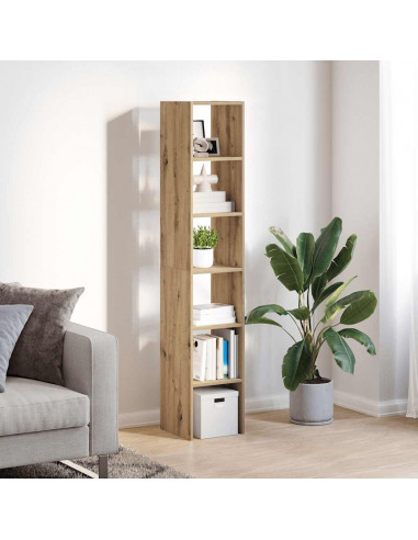 Librerie 2 pz Impilabili Rovere 30x30x80 cm Legno Multistrato