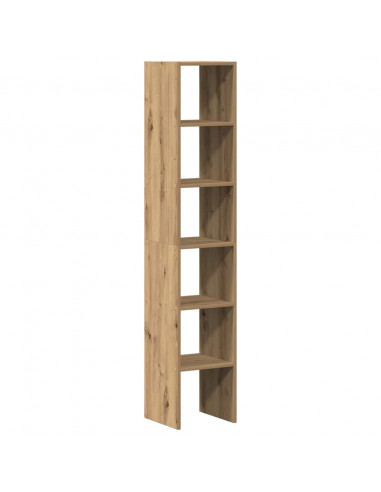 Librerie 2 pz Impilabili Rovere 30x30x80 cm Legno Multistrato