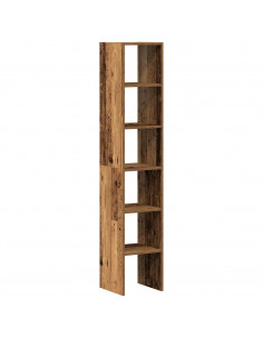Librerie 2 pz Impilabili Legno Antico 30x30x80 cm in Truciolato