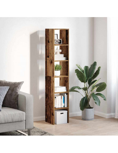 Librerie 2 pz Impilabili Legno Antico 30x30x80 cm in Truciolato