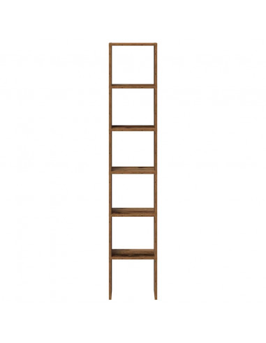 Librerie 2 pz Impilabili Legno Antico 30x30x80 cm in Truciolato