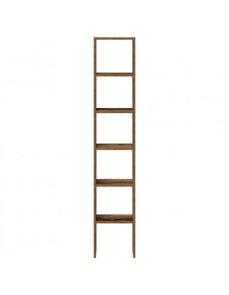 Librerie 2 pz Impilabili Legno Antico 30x30x80 cm in Truciolato