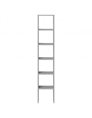 Librerie 2 pz Impilabili Grigio Sonoma 30x30x80cm in Truciolato