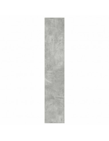 Librerie 2 pz Impilabili Grigio Cemento 30x30x80 cm Truciolato