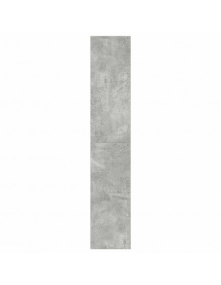 Librerie 2 pz Impilabili Grigio Cemento 30x30x80 cm Truciolato