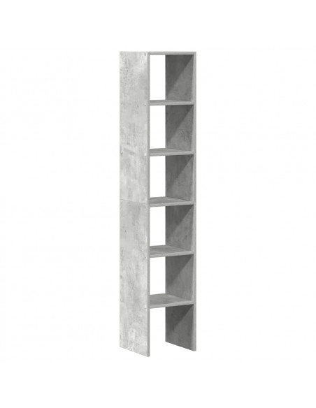 Librerie 2 pz Impilabili Grigio Cemento 30x30x80 cm Truciolato