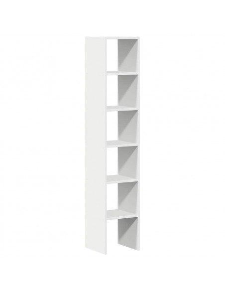 Librerie 2 pz Impilabili Bianchi 30x30x80 cm Legno Multistrato