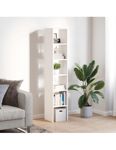 Librerie 2 pz Impilabili Bianchi 30x30x80 cm Legno Multistrato