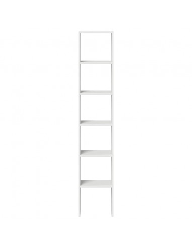 Librerie 2 pz Impilabili Bianchi 30x30x80 cm Legno Multistrato