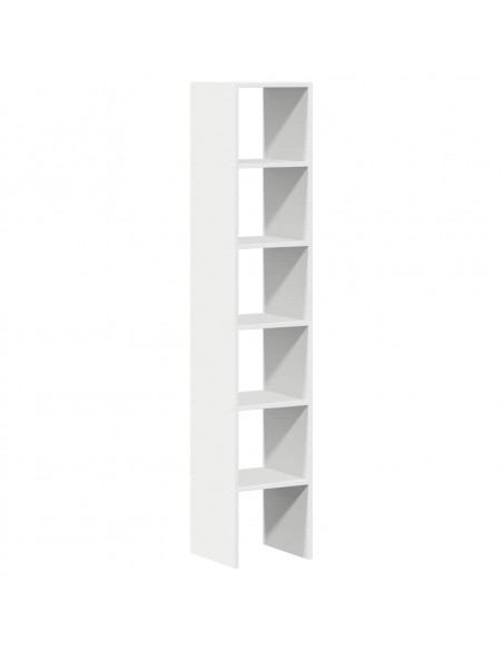 Librerie 2 pz Impilabili Bianchi 30x30x80 cm Legno Multistrato