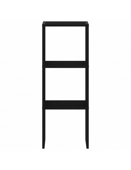 Libreria Impilabili Rovere Nero 30x30x80 cm Legno Multistrato