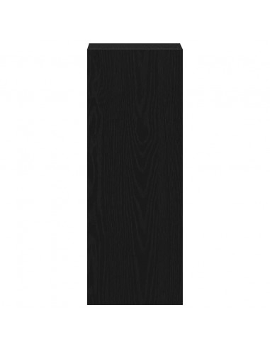 Libreria Impilabili Rovere Nero 30x30x80 cm Legno Multistrato