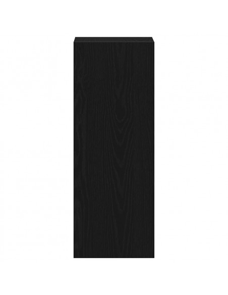 Libreria Impilabili Rovere Nero 30x30x80 cm Legno Multistrato