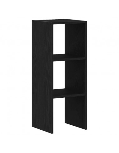 Libreria Impilabili Rovere Nero 30x30x80 cm Legno Multistrato