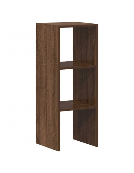 Libreria Impilabili Rovere Marrone 30x30x80cm Legno Multistrato