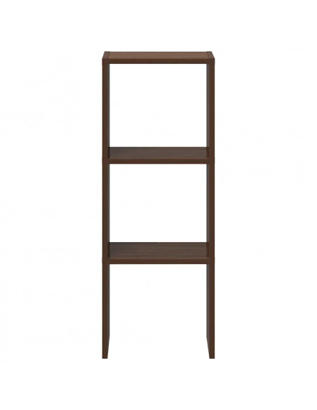 Libreria Impilabili Rovere Marrone 30x30x80cm Legno Multistrato