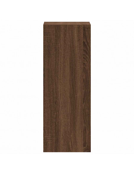 Libreria Impilabili Rovere Marrone 30x30x80cm Legno Multistrato