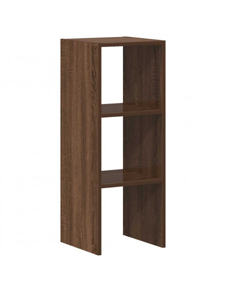 Libreria Impilabili Rovere Marrone 30x30x80cm Legno Multistrato