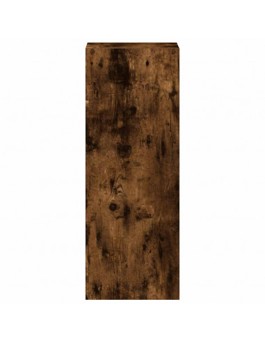 Libreria Impilabili Rovere Fumo 30x30x80 cm Legno Multistrato