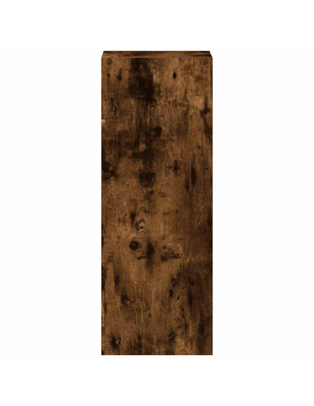 Libreria Impilabili Rovere Fumo 30x30x80 cm Legno Multistrato