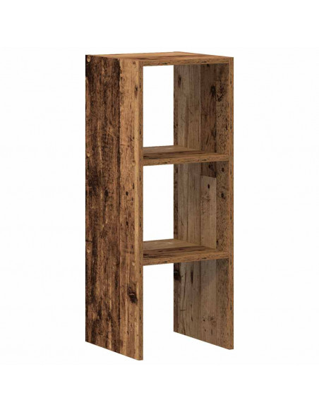 Libreria Impilabili Legno Antico 30x30x80 cm Legno Multistrato