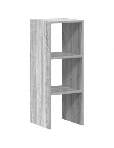Libreria Impilabili Grigio Sonoma 30x30x80 cm Legno Multistrato